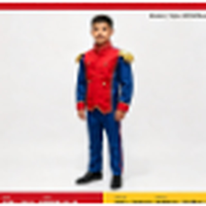 Conjunto estilo cadete rey y rojo