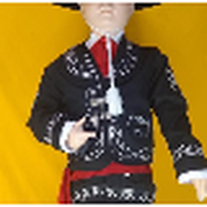 Charro fino bordado — Traje con saco