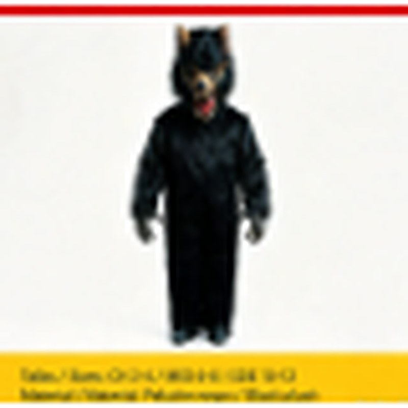 Lobo peluche negro — Niño